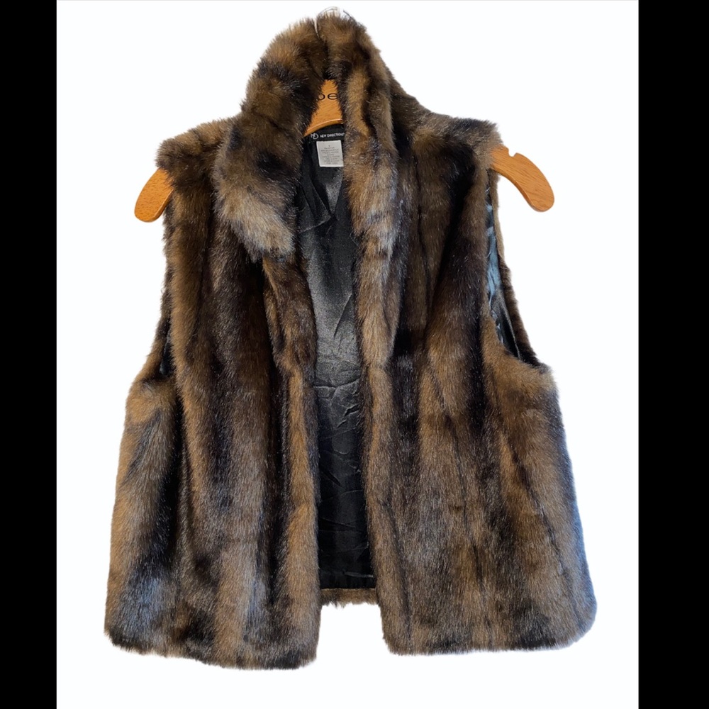 Faux fur vest